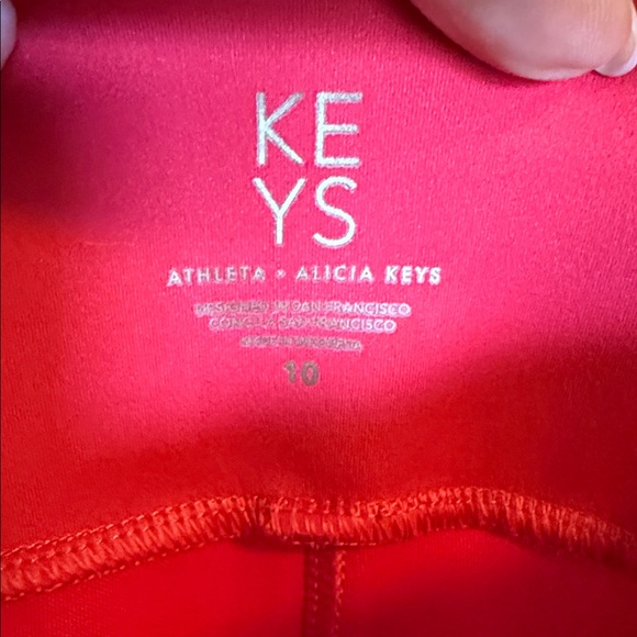 Athleta + Alicia Keys Red Women's Pants - 10 - Picture 5 of 6